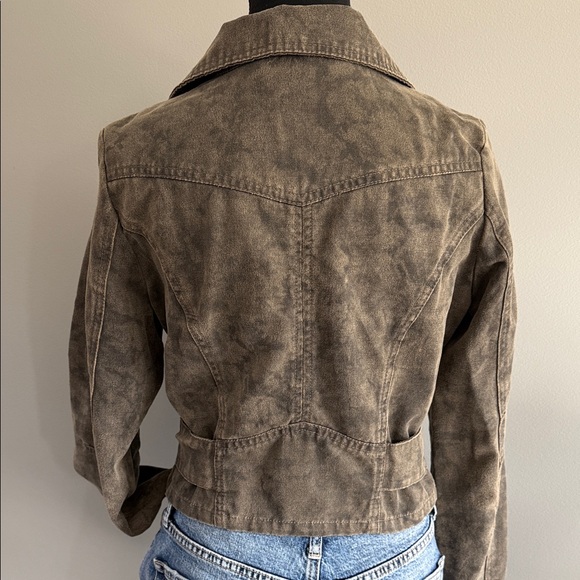 Women's Brown Belted Jacket - Picture 6 of 8